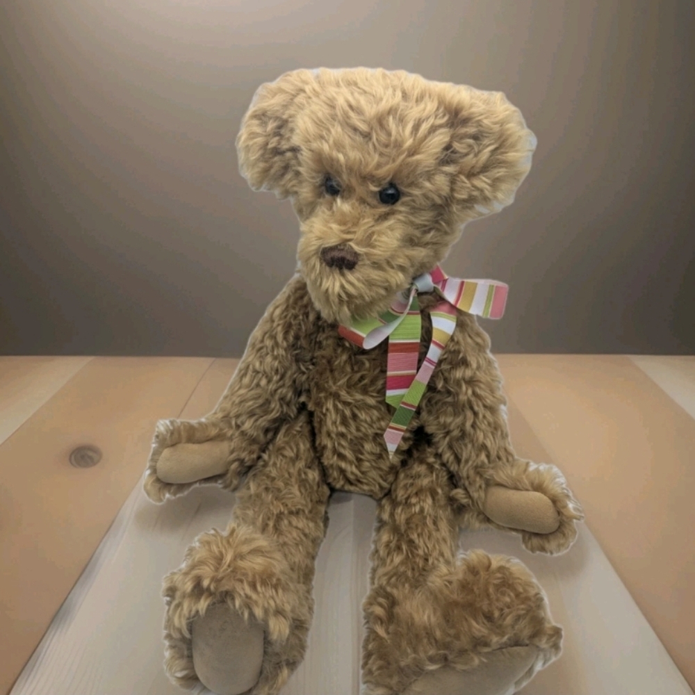 Handmade Teddy Bear, Vintage Mohair, By Connie Roark